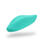 Vibrador estimulador de clítoris ergonómico verde agua